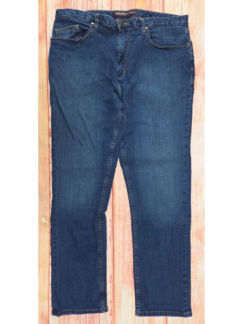 Johnston & Murphy Mens Blue Denim Stretch Jeans 36x30